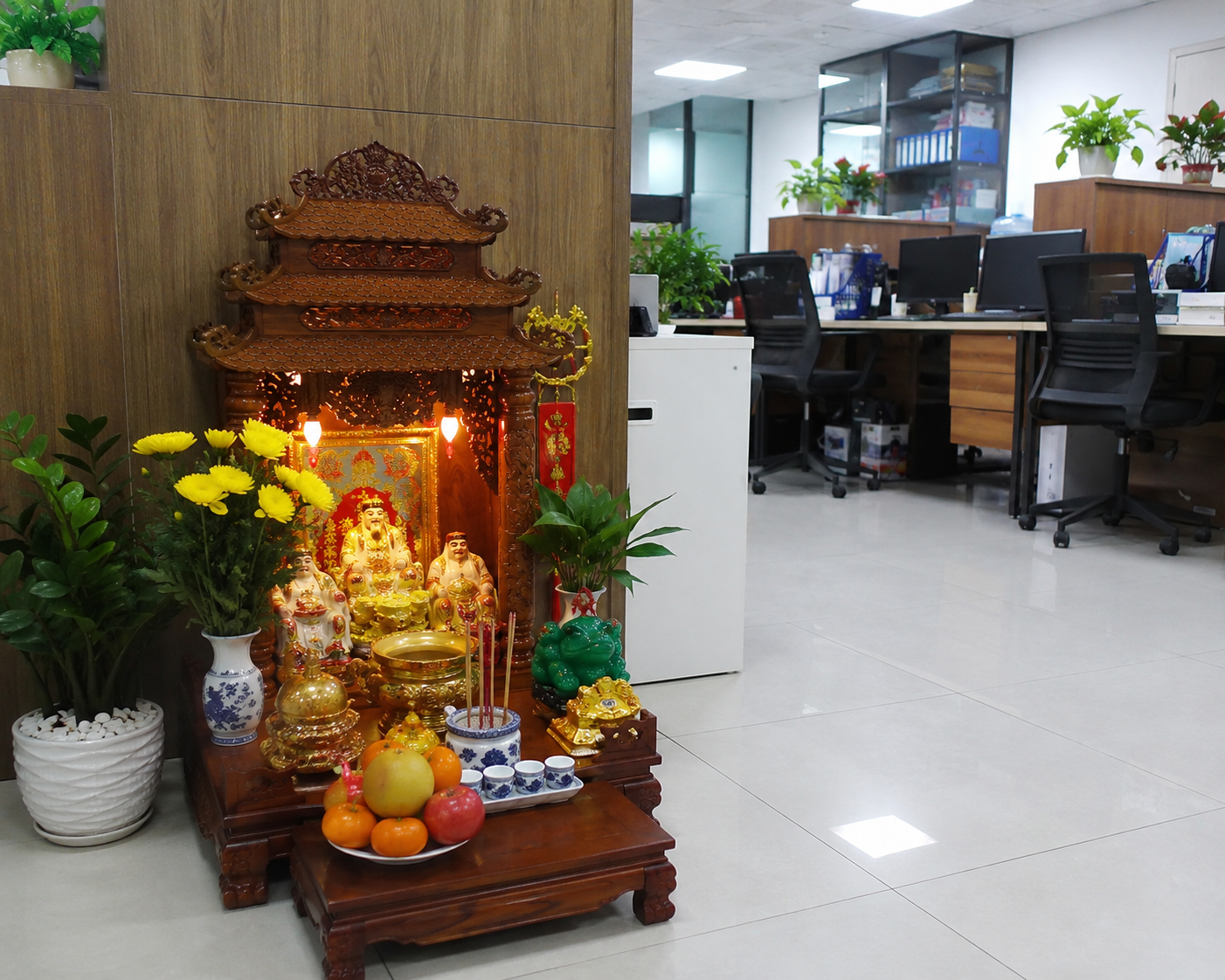 B&agrave;n Thờ Thần T&agrave;i Thổ Địa