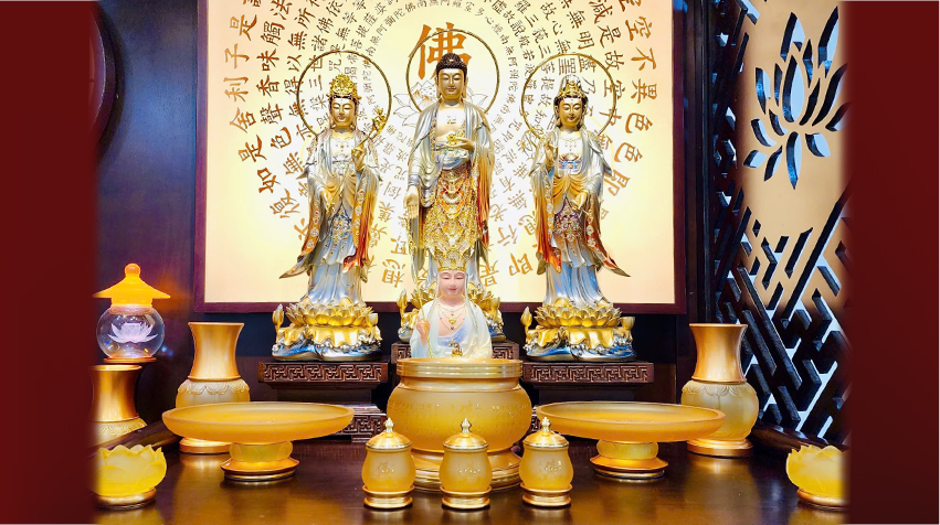 Bộ Tượng Phật Thích Ca tam thánh