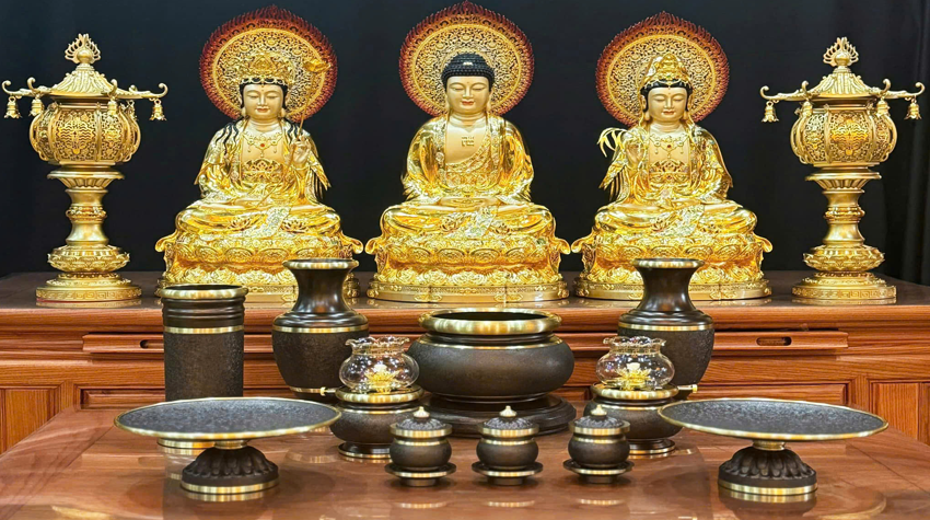 Bộ Đồ Thờ Ban Thờ Phật Trang nghiêm