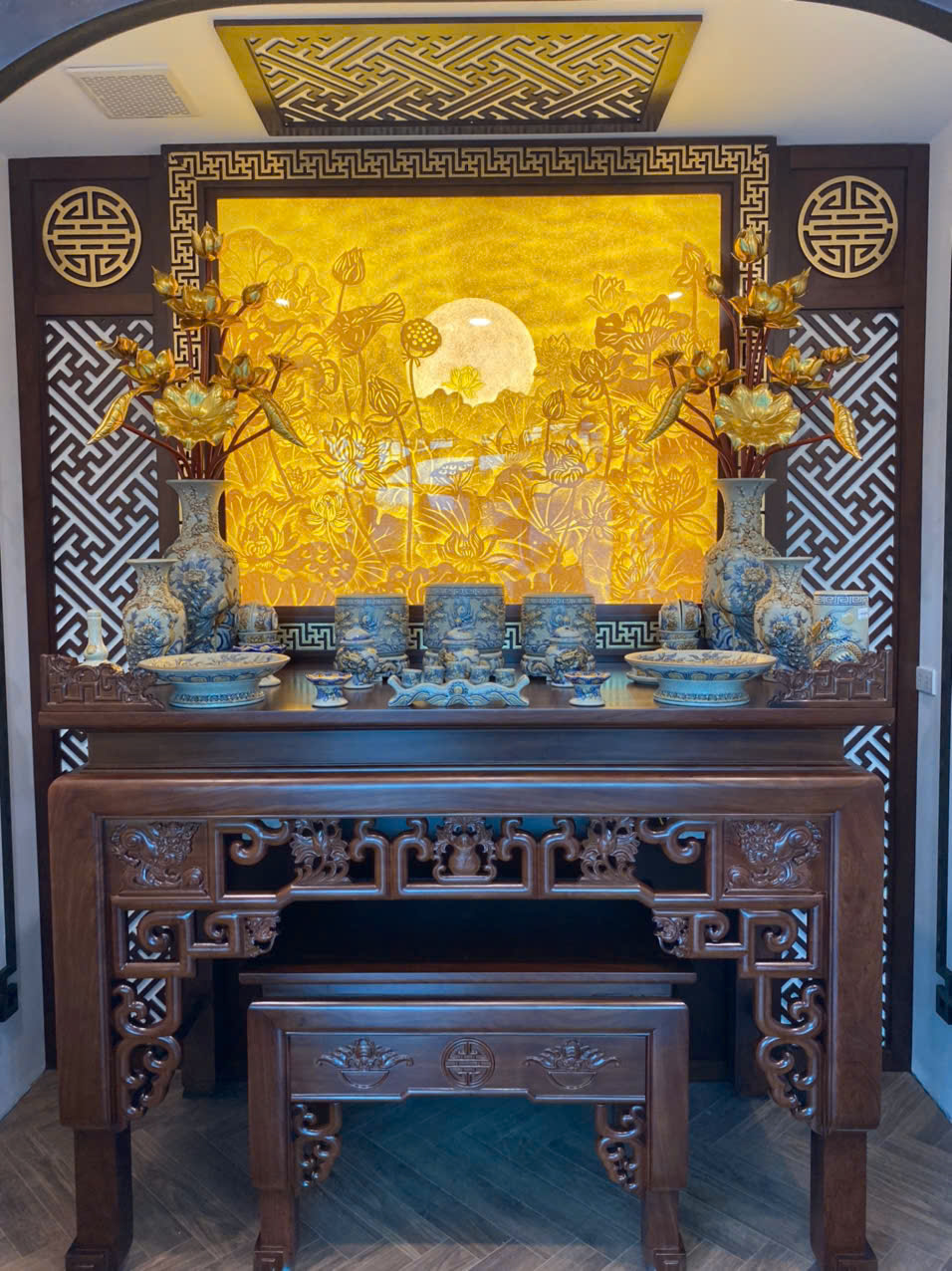 Đồ Thờ Hải Anh Triển Khai Công Trình Phòng Thờ Gia Tiên Cho Chú Hải ở Hai Bà Trưng - Hà Nội ngày 14.5.2025