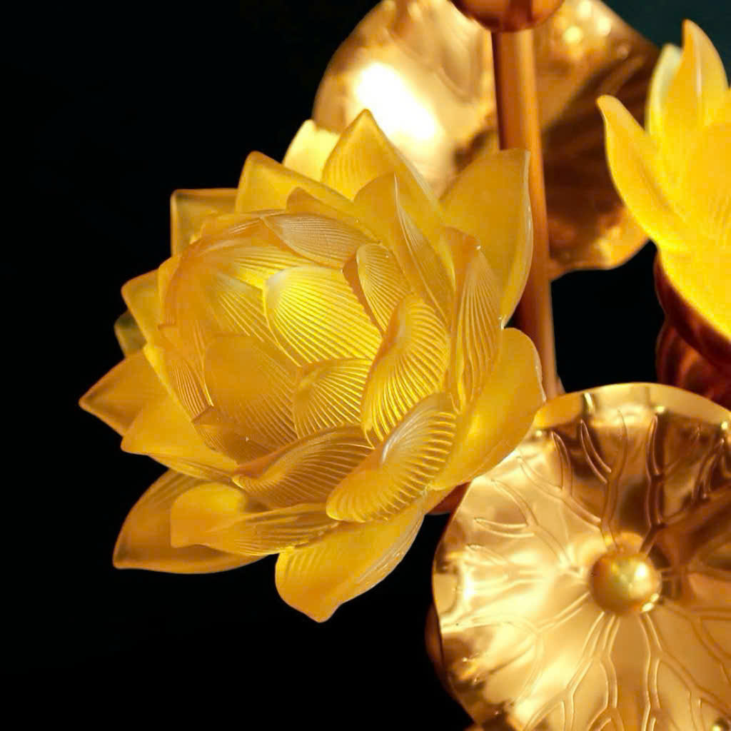 Đèn Bình Hoa Thịnh Thế Khai Hoa 3 Bông