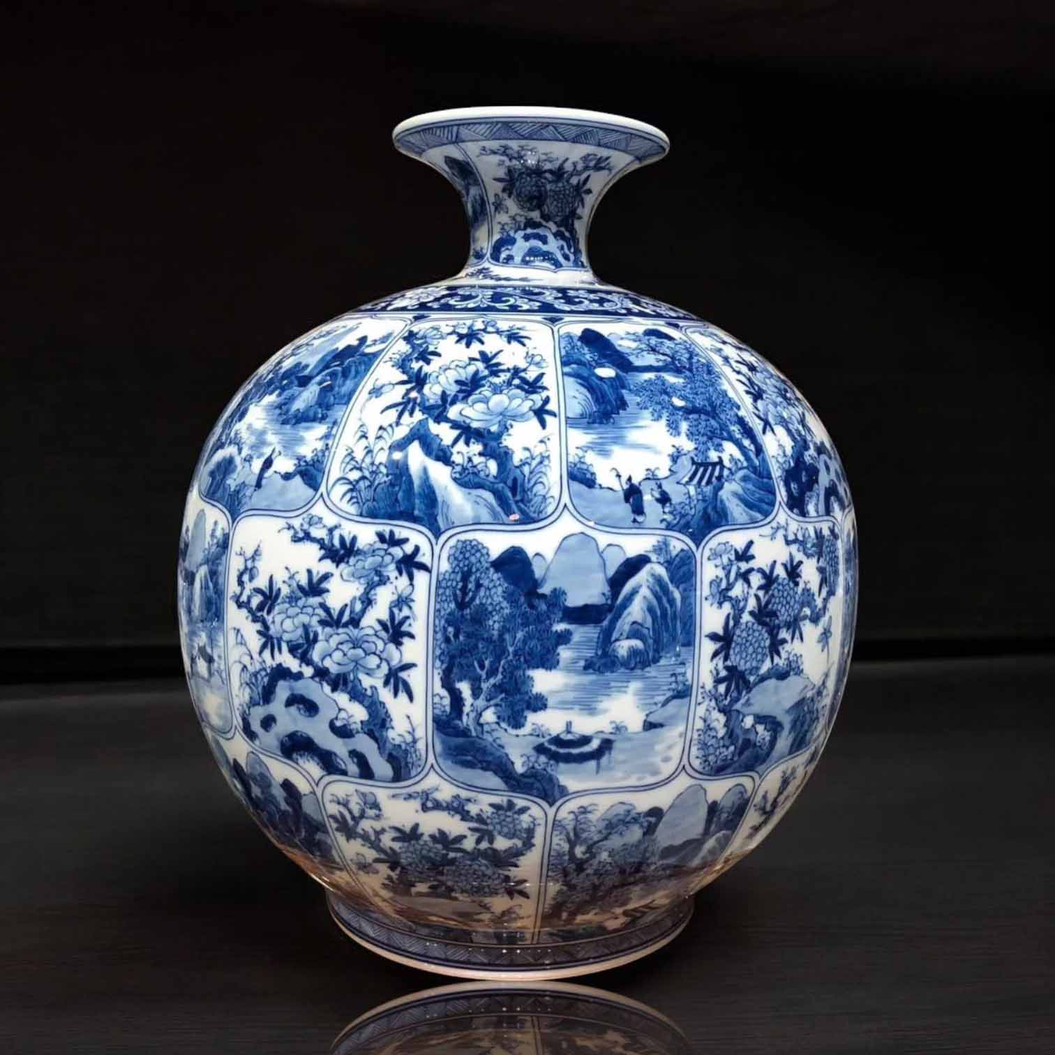 Bình Hút Lộc Men Lam