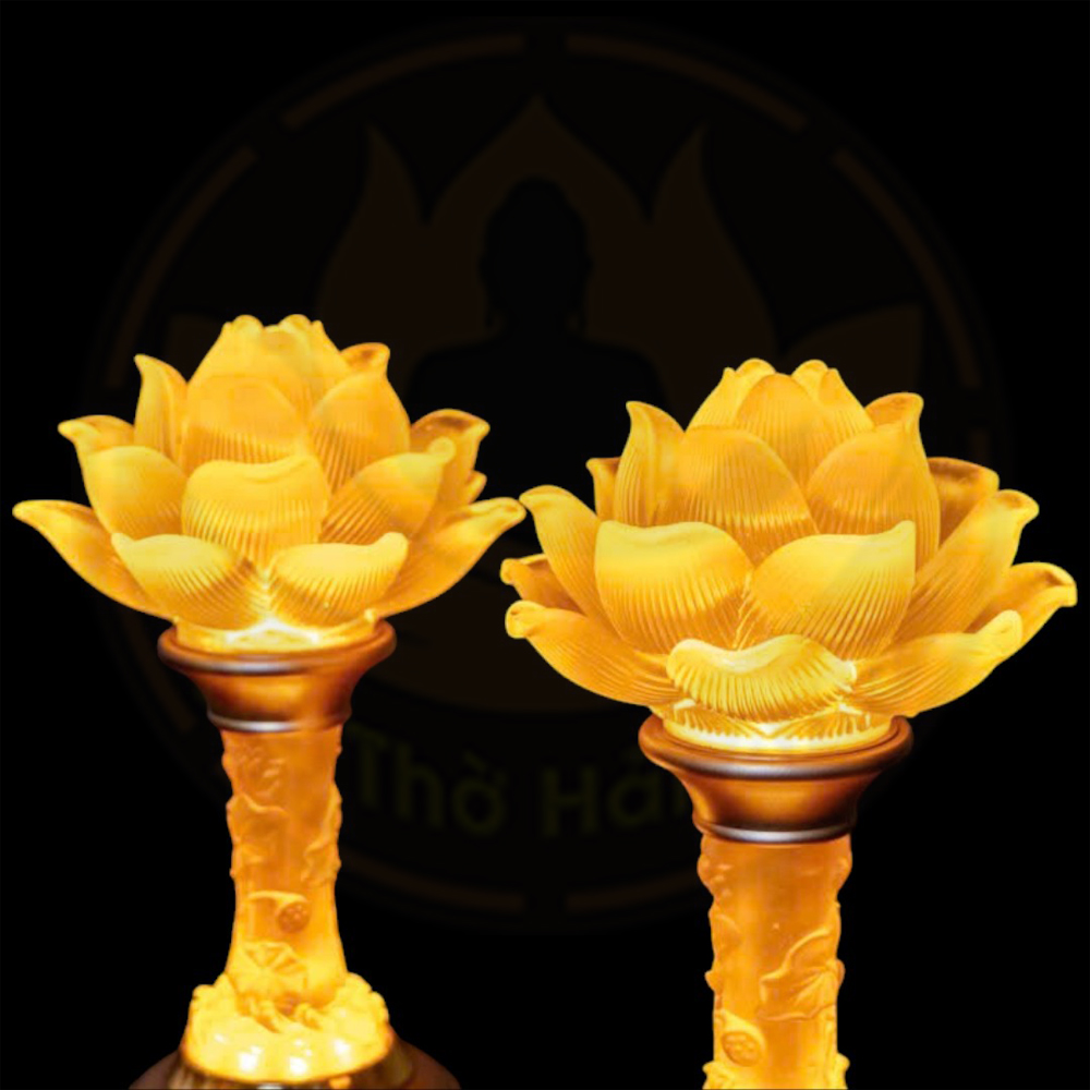Đèn điện 1 bông lưu ly thân sáng