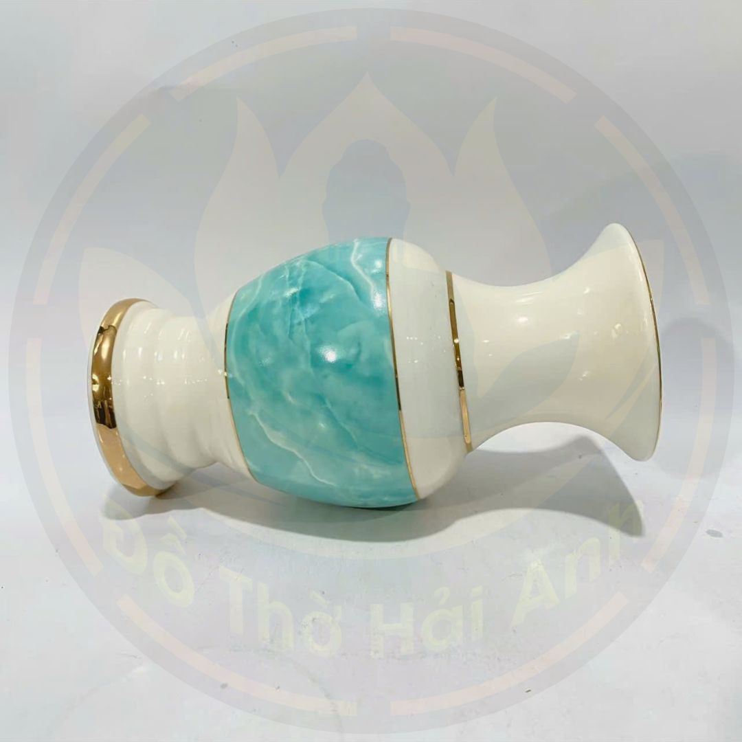 Lọ Hoa Xanh Lam Gốm Sứ Cao Cấp – Nhập Khẩu, Trang Trí Sang Trọng