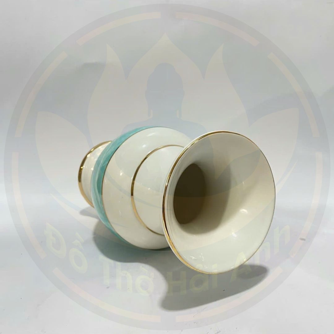 Lọ Hoa Xanh Lam Gốm Sứ Cao Cấp – Nhập Khẩu, Trang Trí Sang Trọng