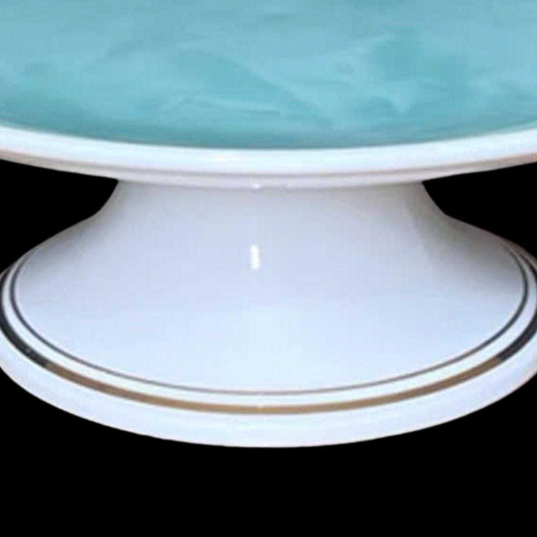 Mâm bồng thờ cúng màu xanh