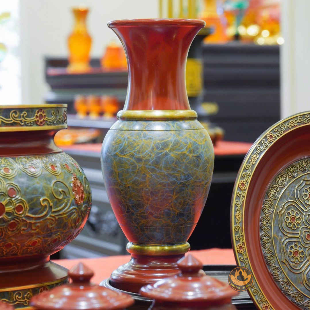 BỘ ĐỒ THỜ ĐỒNG HOA VĂN CAO CẤP