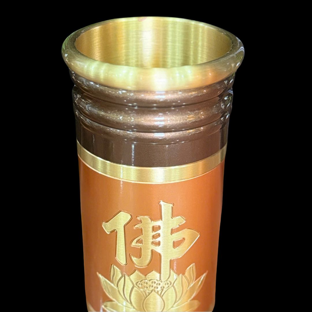 Ống hương thờ cúng bằng đồng