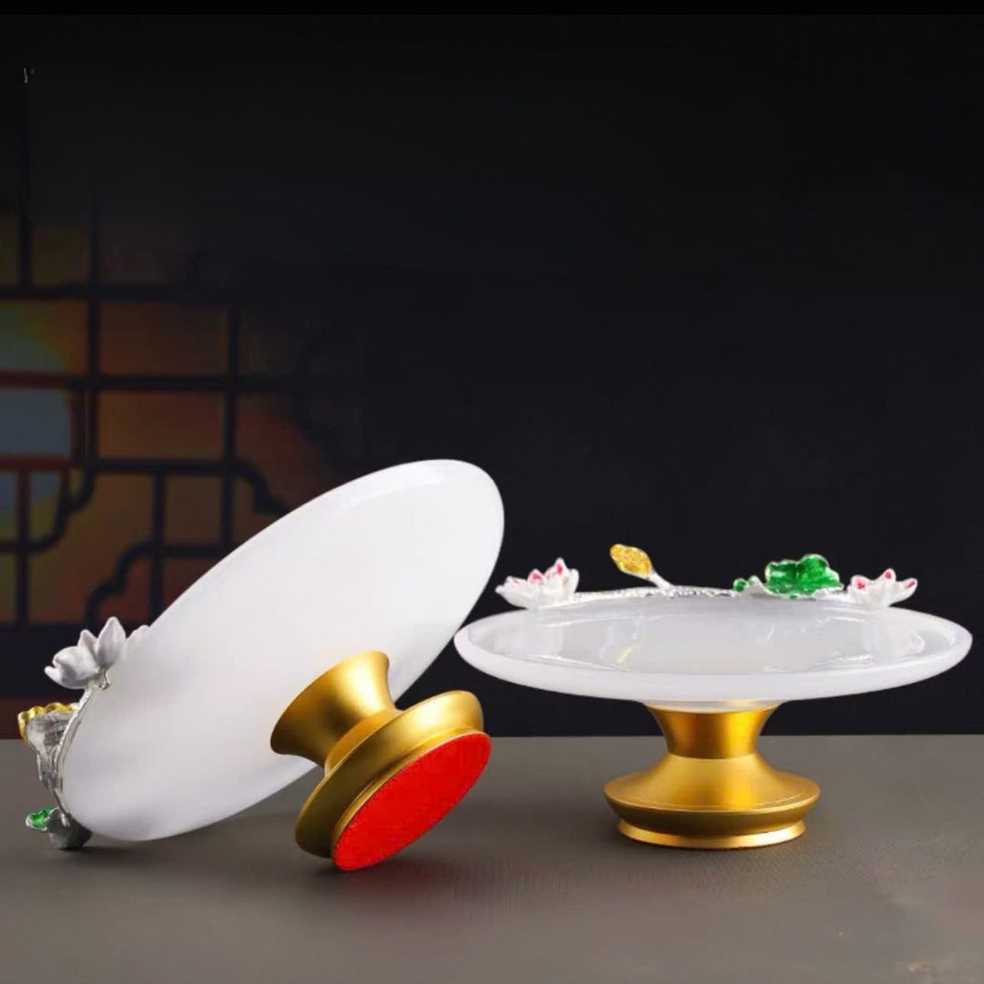 Mâm bồng hoa sen trắng cao cấp