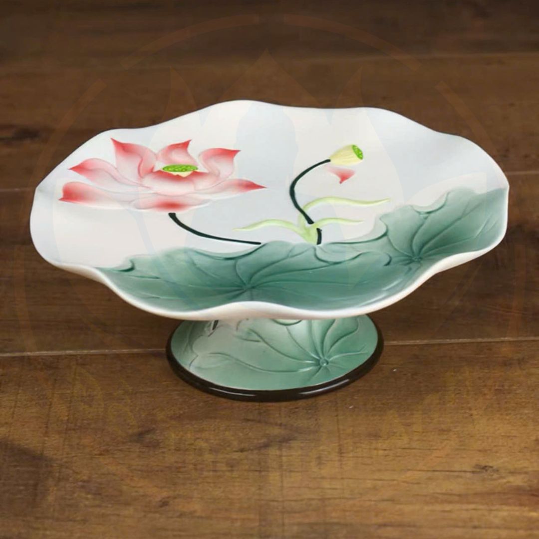 Mâm bồng bàn thờ gia tiên đỏ