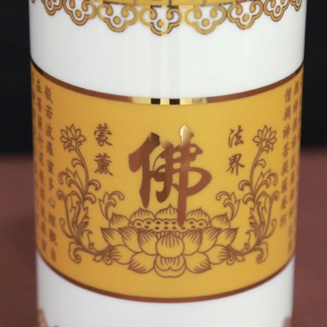 Ống hương thờ cúng khắc tâm kinh
