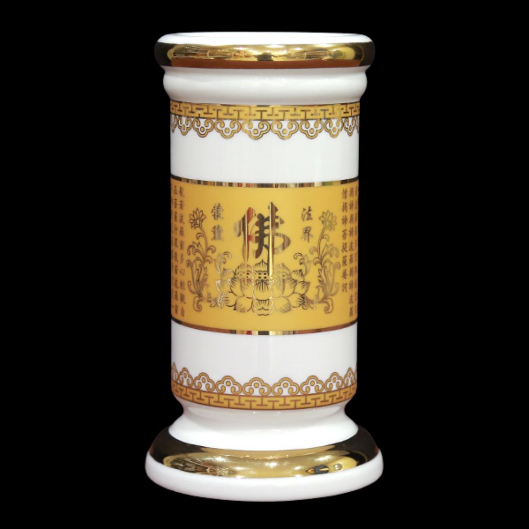 Ống Hương Tâm Kinh Vàng