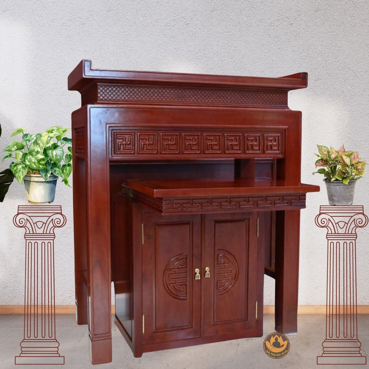 Ban Thờ Phật, Ban Thờ Gia Tiên, Gỗ Cao Cấp, Nhiều Kích Thước
