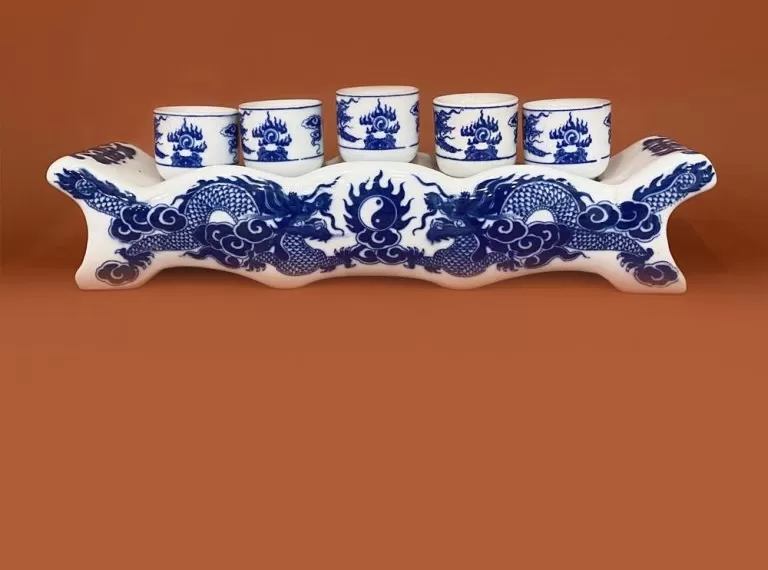 Kỷ Ngai Rồng Decal Men Lam