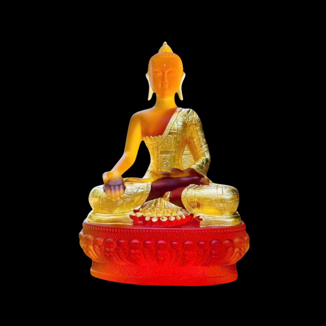 Tượng thất phật dược sư lưu ly cao cấp dát vàng
