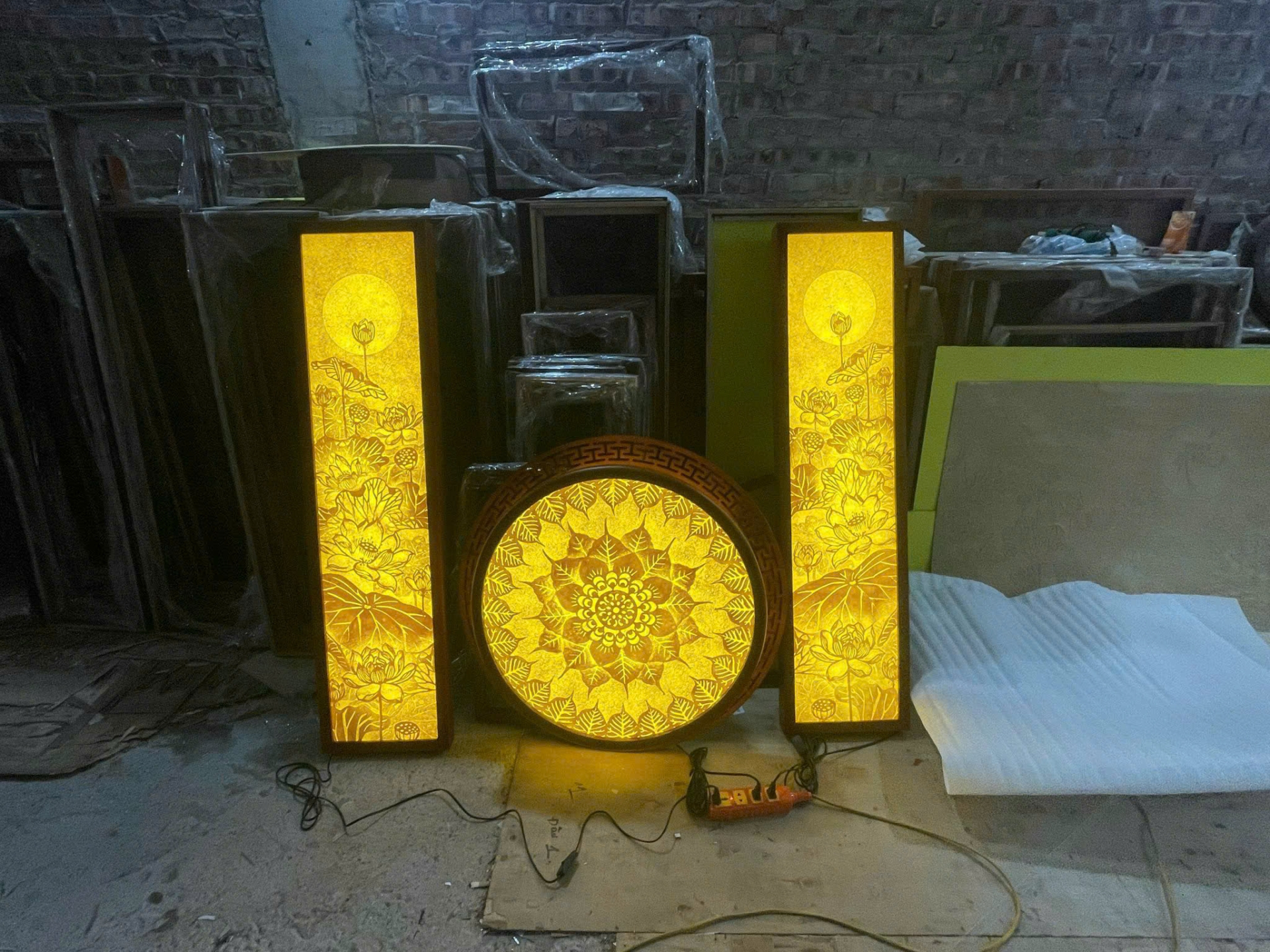 Tranh Trúc Chỉ Lá Bồ Đề Tròn -TC003