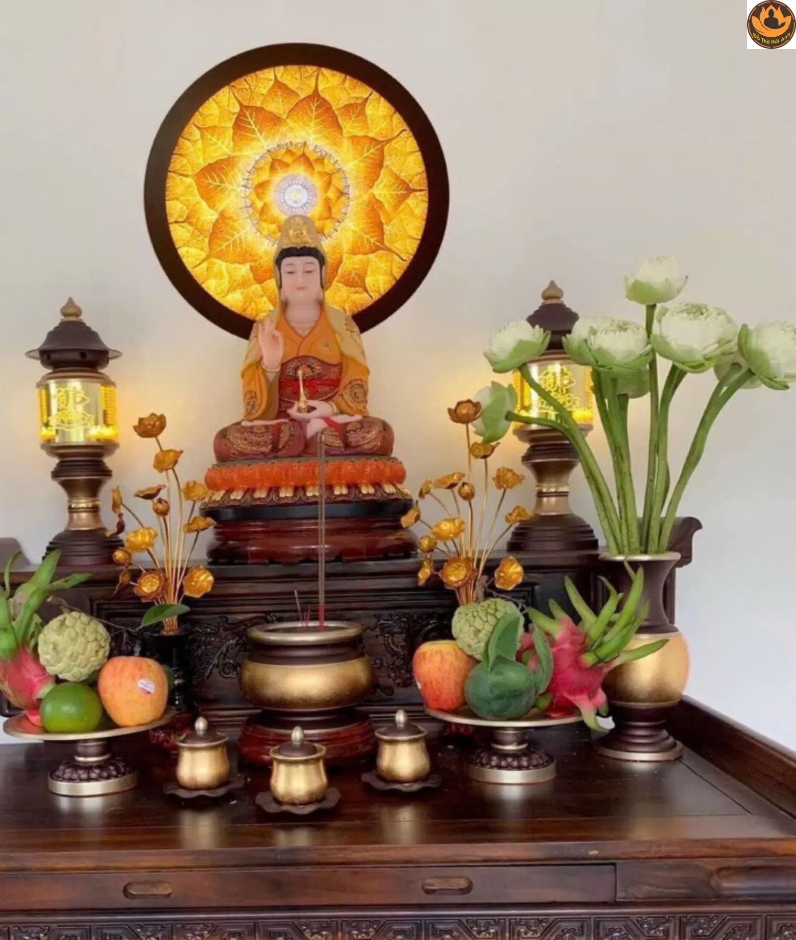 Tranh Trúc Chỉ Lá Bồ Đề Tròn -TC003