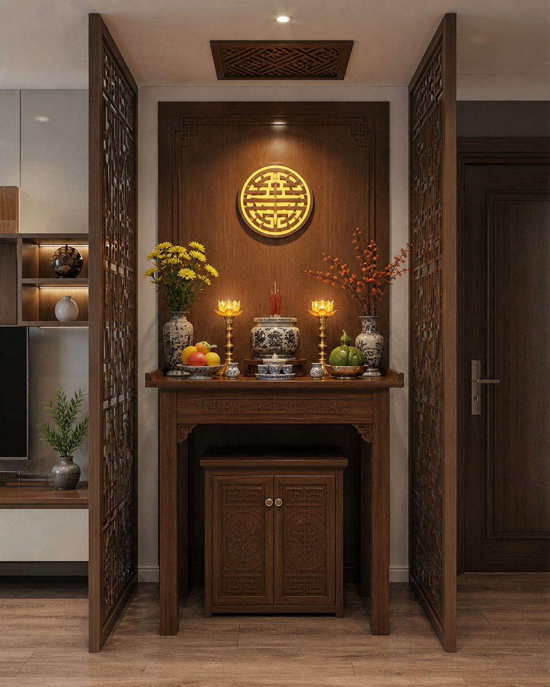 cách bố trí đồ thờ chuẩn phong thủy