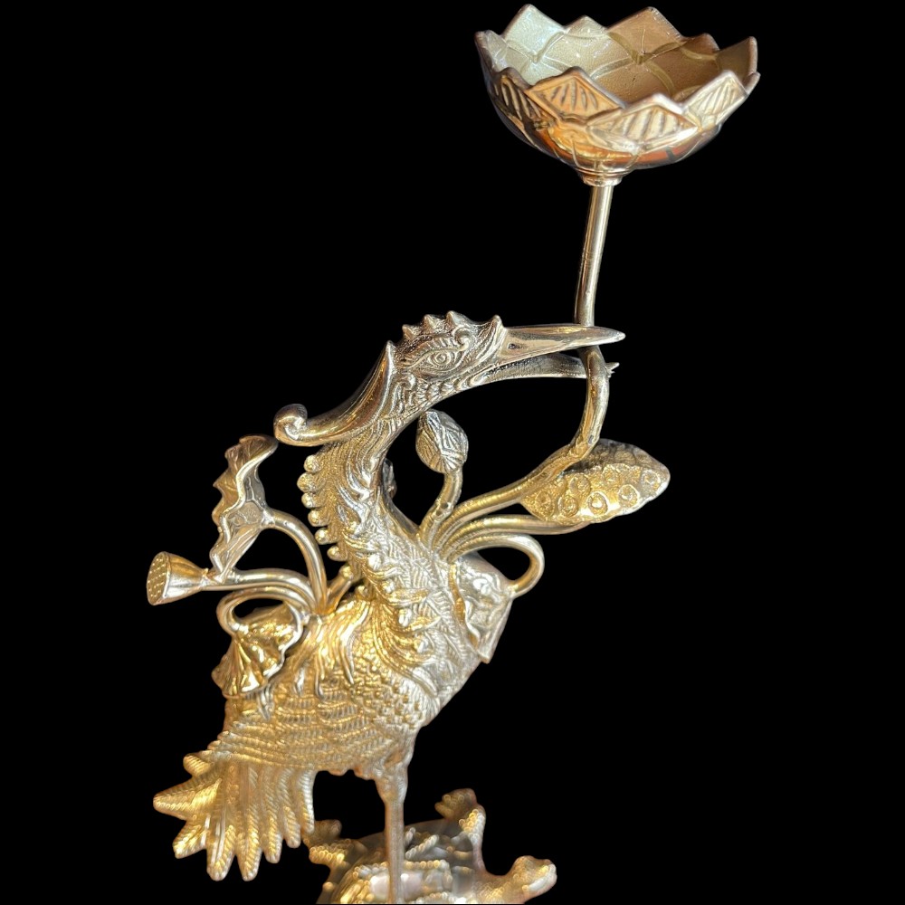 Hạc Đồng Cạo 2 Công Nghệ Màu Giả Cổ 45cm ,  50cm , 60cm