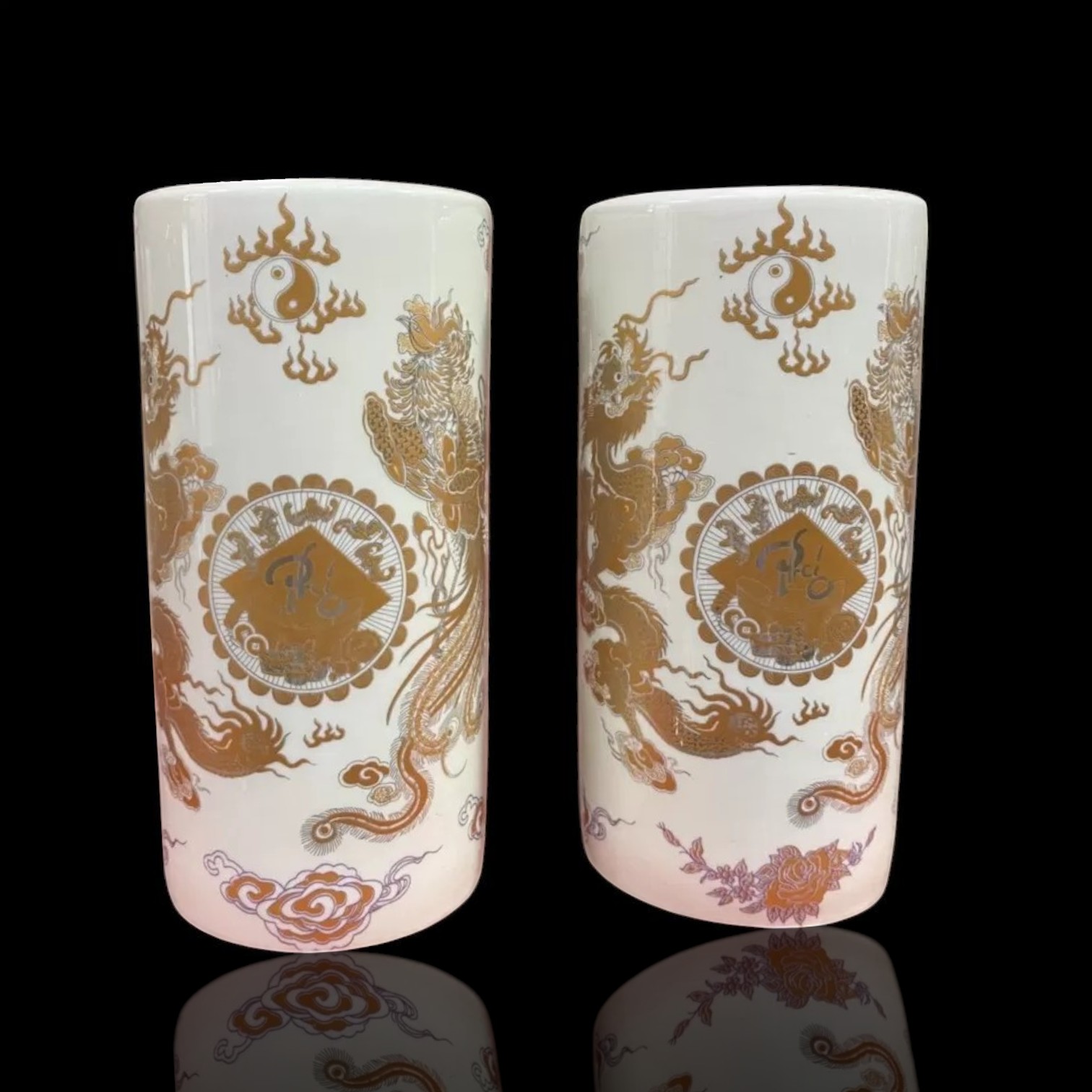 Ống Hương Rồng Màu Vàng – Gốm Sứ Phong Thủy Cao Cấp Dành Cho Bàn Thờ Gia Tiên