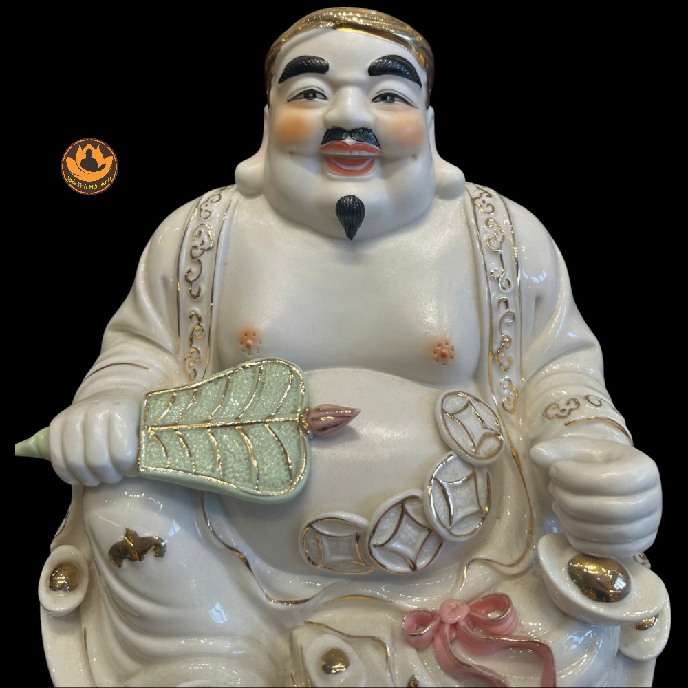 Tượng Tài Địa sứ Trắng , Lộc Tài Vô Biên , Niên Niên Dư Dả .