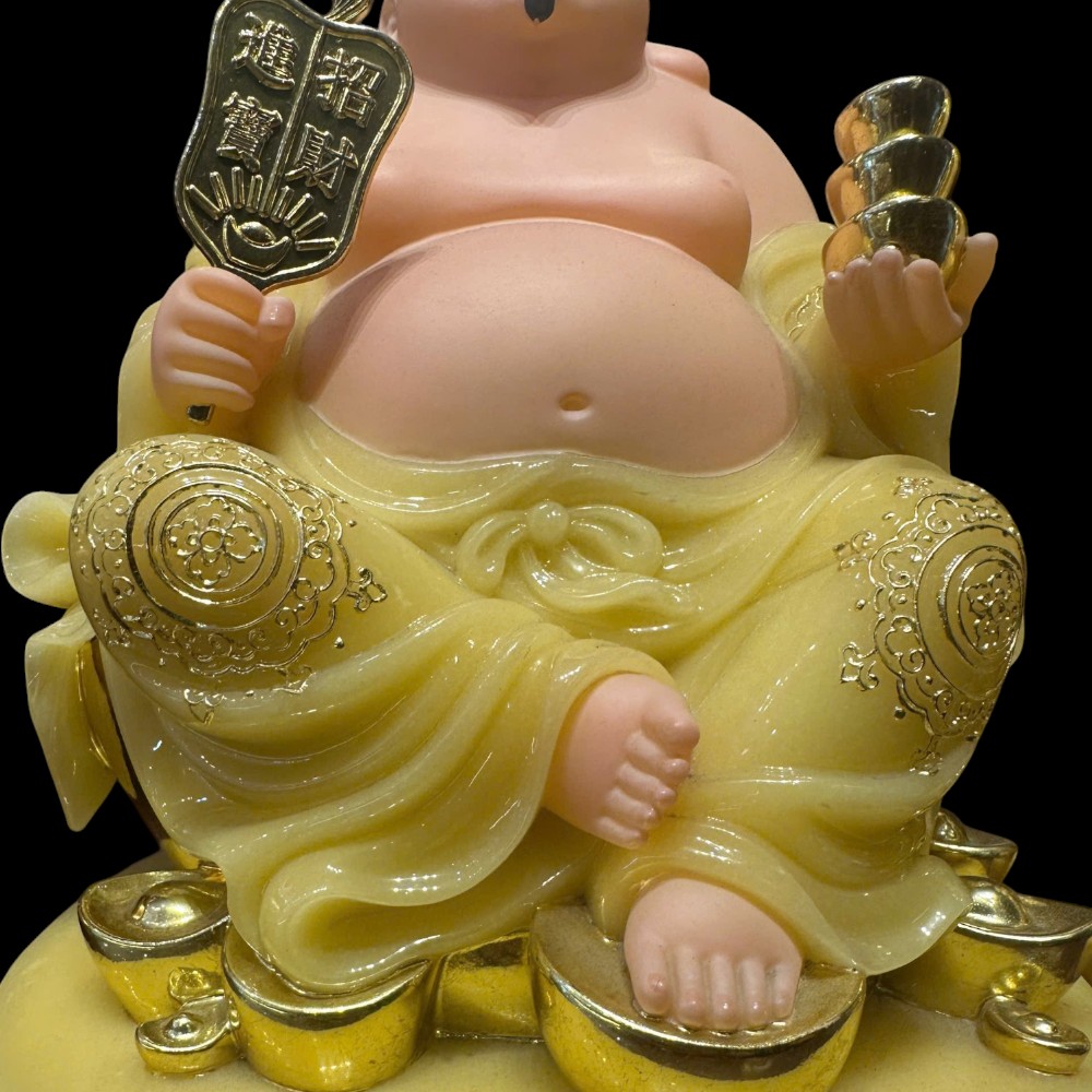 Tượng Tài Địa Vàng Đá Thạch Anh Phát Tài , Quy Tiền Trợ Qúy .