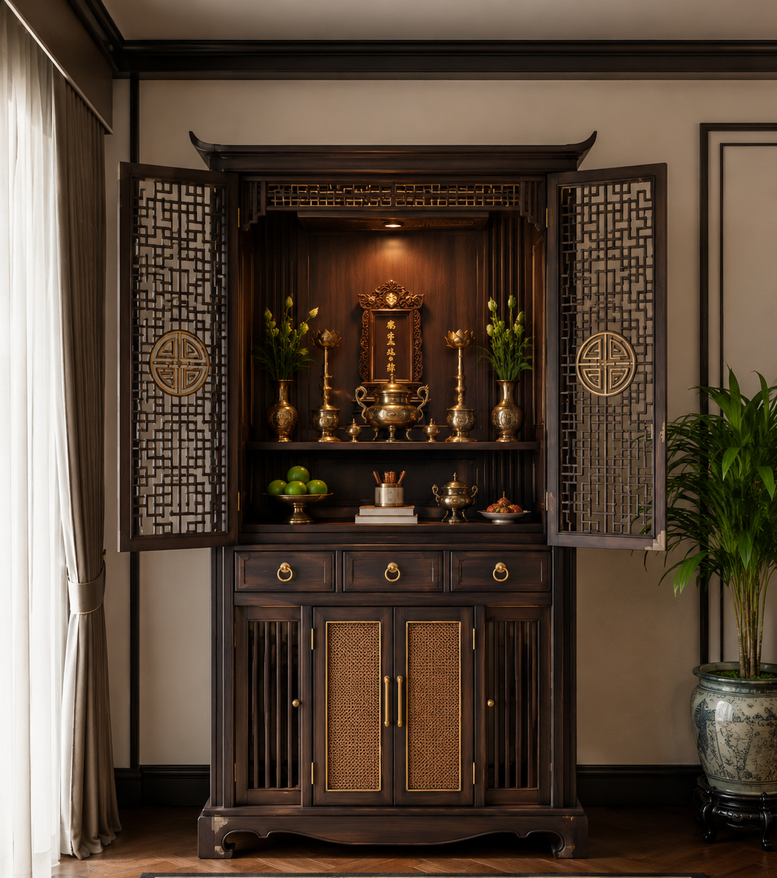 Kích thước tủ đựng đồ thờ cúng