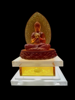 Bộ tượng thất phật dược sư lưu ly cao cấp đế Led 30cm