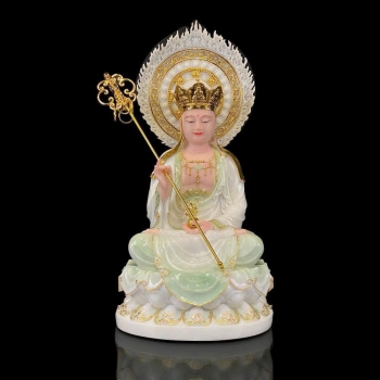 Địa tạng vương hào quang xanh ngọc