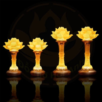 Đèn điện 1 bông lưu ly thân sáng