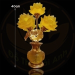 Đèn Sen Bình Hoa Lưu Ly 5 Bông - Vẻ Đẹp Tĩnh Lặng, Hòa Quyện Ánh Sáng