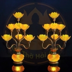 Đèn Sen Bình Hoa Lưu Ly 7 Bông