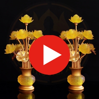 Đèn Thịnh Thế Khai Hoa 9 Bông – Biểu Tượng Phú Quý, May Mắn & Thịnh Vượng