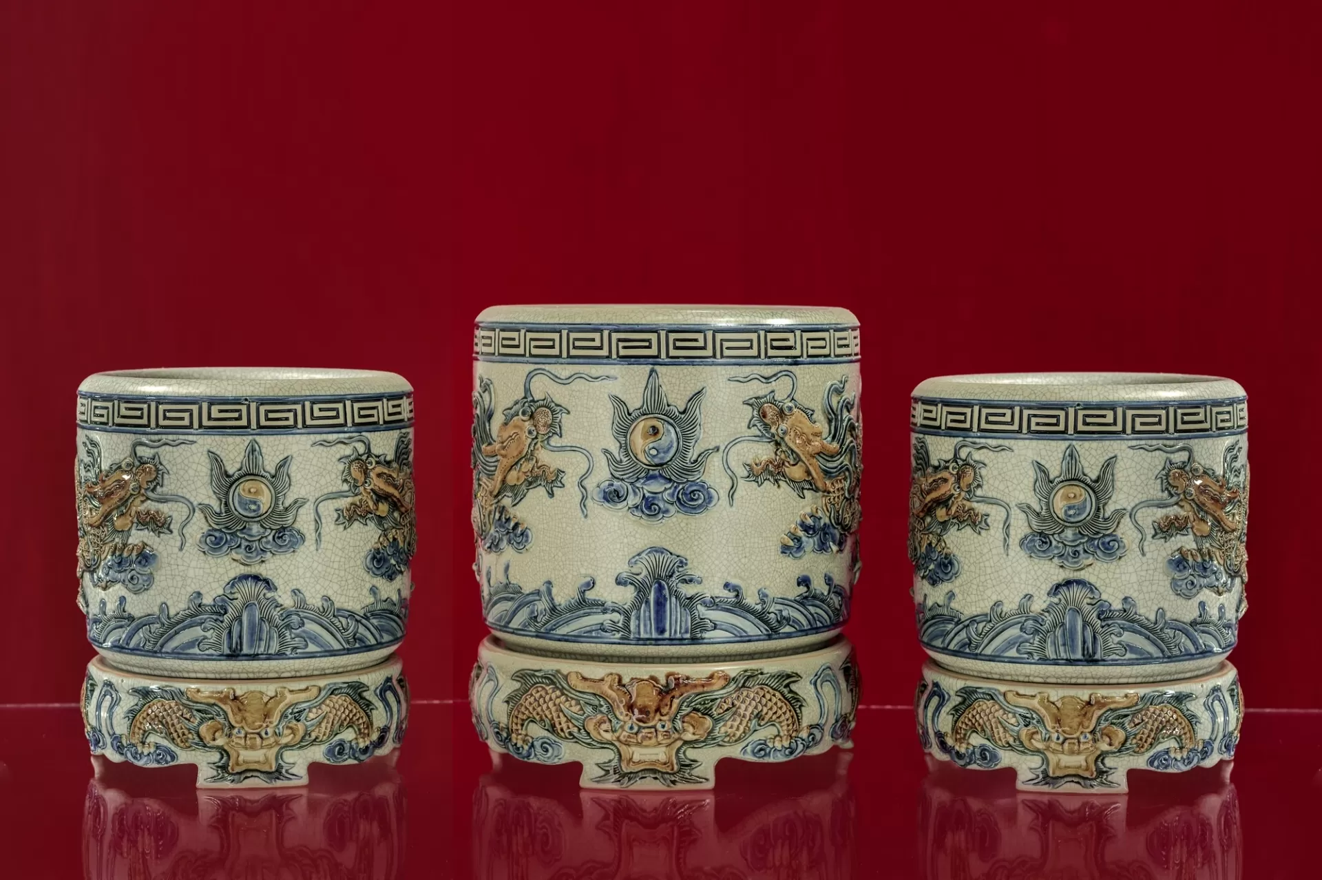 Bát Hương Rồng Men Rạn