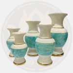 Lọ Hoa Xanh Lam Gốm Sứ Cao Cấp – Nhập Khẩu, Trang Trí Sang Trọng