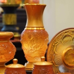 Bộ Đồ Thờ Đồng Vàng Lưu Ly – Chiêu Tài Tụ Lộc, Tôn Nghiêm Không Gian Thờ Tự