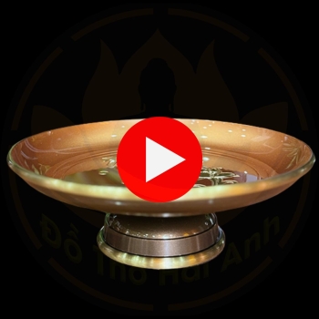 Mâm Bồng Đồng Nâu Đỏ – Đồ Thờ Cúng Truyền Thống Trang Nghiêm