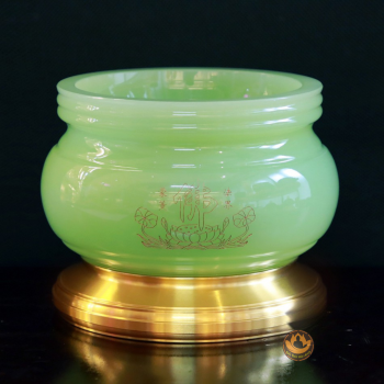 Bát Hương Đá Xanh Ngọc Hoa Sen Chữ Phật Cao Cấp | Trang Nghiêm – Sang Trọng – Phong Thủy