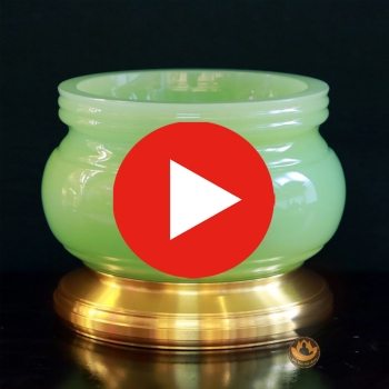 Bát Hương Đá Xanh Ngọc Hoa Sen Chữ Phật Cao Cấp | Trang Nghiêm – Sang Trọng – Phong Thủy