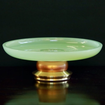 Mâm Bồng Xanh Ngọc Hoa Sen Chữ Phật – Đĩa Thờ Cao Cấp Đẹp Trang Nghiêm