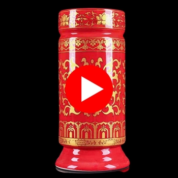 Ống Hương Gấm Đỏ Vàng – Đồ Thờ Cúng Sang Trọng & Phong Thủy Cát Tường
