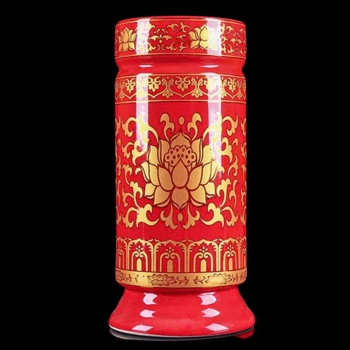 Ống Hương Gấm Đỏ Vàng – Đồ Thờ Cúng Sang Trọng & Phong Thủy Cát Tường