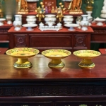 Mâm Bồng Sứ Gấm Vàng – Đồ Thờ Cúng Cao Cấp & Phúc Lộc Viên Mãn