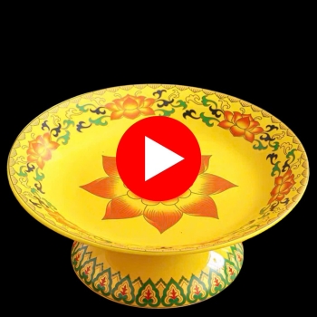 Mâm Bồng Sứ Gấm Vàng – Đồ Thờ Cúng Cao Cấp & Phúc Lộc Viên Mãn