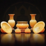 Bộ Đồ Thờ Ngọc Viền Đồng Đài Loan – Tôn Nghiêm Không Gian Thờ, Thu Hút Vượng Khí