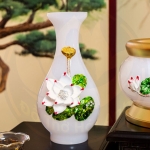 Lọ Hoa Ngọc Hoa Sen Đồng – Biểu Tượng Hoa Sen Trắng Thanh Khiết & Thịnh Vượng