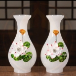 Lọ Hoa Ngọc Hoa Sen Đồng – Biểu Tượng Hoa Sen Trắng Thanh Khiết & Thịnh Vượng