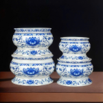 Bát Hương Sen Nổi Trắng Xanh