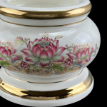 Bát Hương Sứ Sen Tam Bảo Cao Cấp – Trang Nghiêm, Thanh Tịnh, Phong Thủy