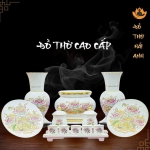 Bộ Đồ Thờ Sen Tam Bảo – Đồ Thờ Cúng Cao Cấp & Biểu Tượng Phật Pháp Linh Thiêng